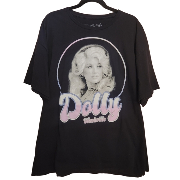 Dolly Parton Other - BLACK DOLLY PARTON NASHVILLE GRAPHIC TEE SHIRT SIZE 2XL UNISEX MENS EUC